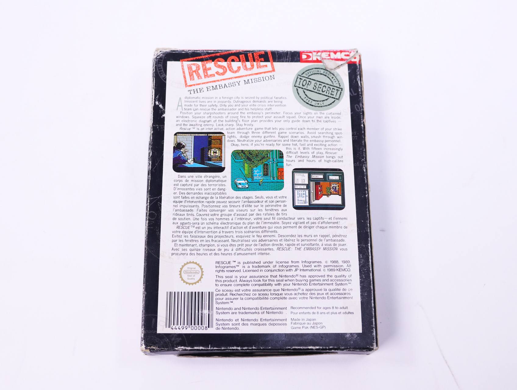 NES - Rescue The Embassy Mission - Boxed - productfoto 4