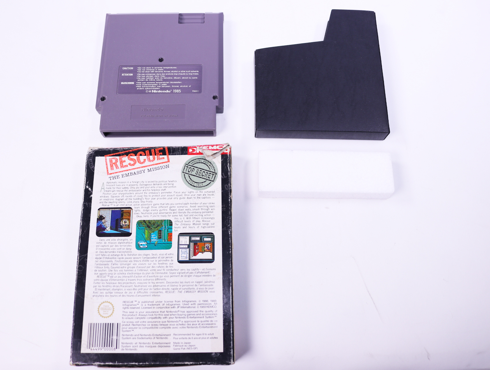 NES - Rescue The Embassy Mission - Boxed - productfoto 2