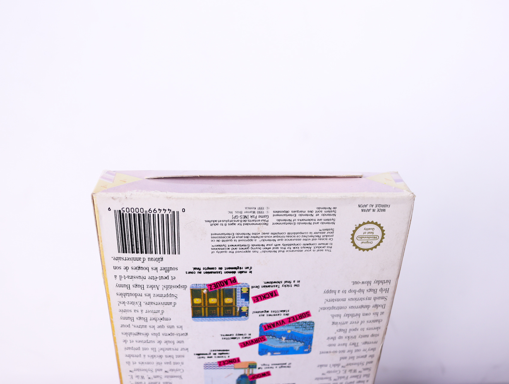 NES - the Bugs Bunny Blowout - Boxed CIB - productfoto 9