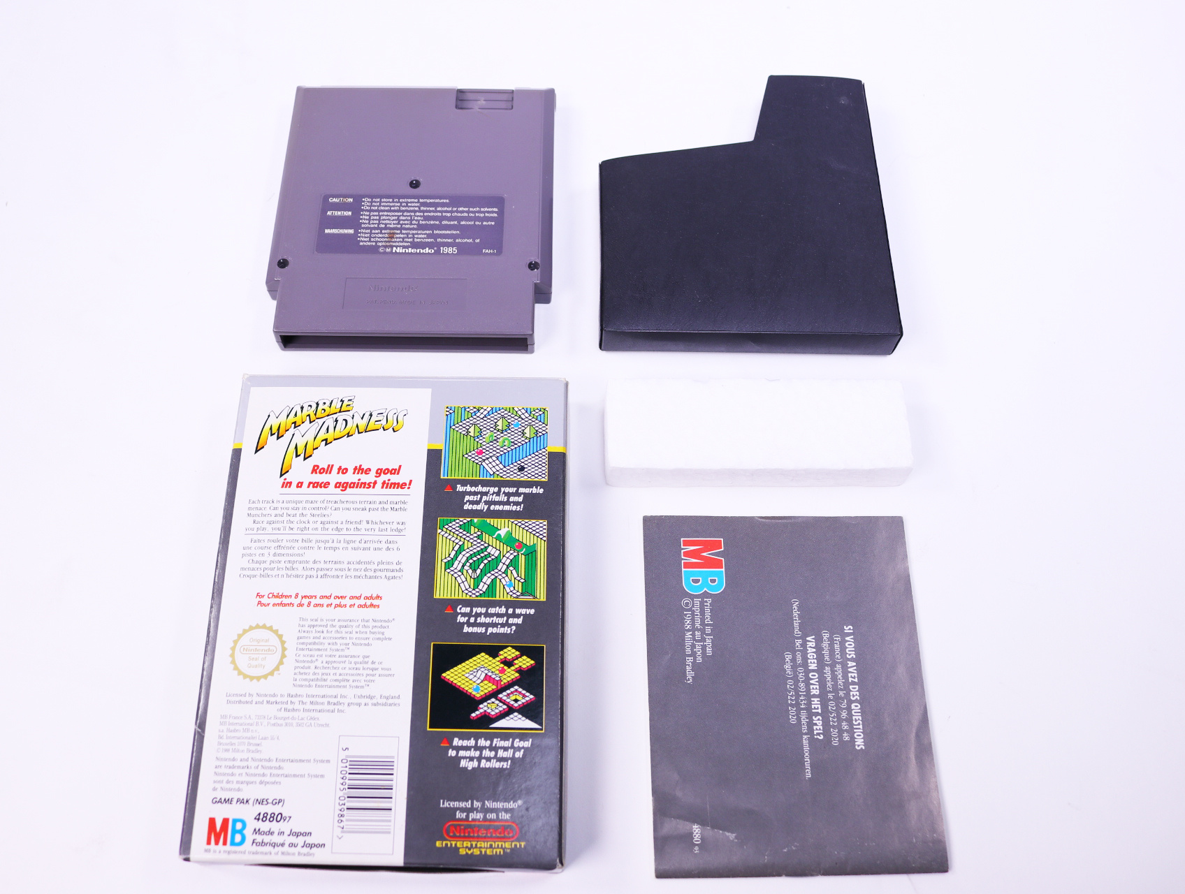 NES - Marble Madness - Boxed CIB - productfoto 2