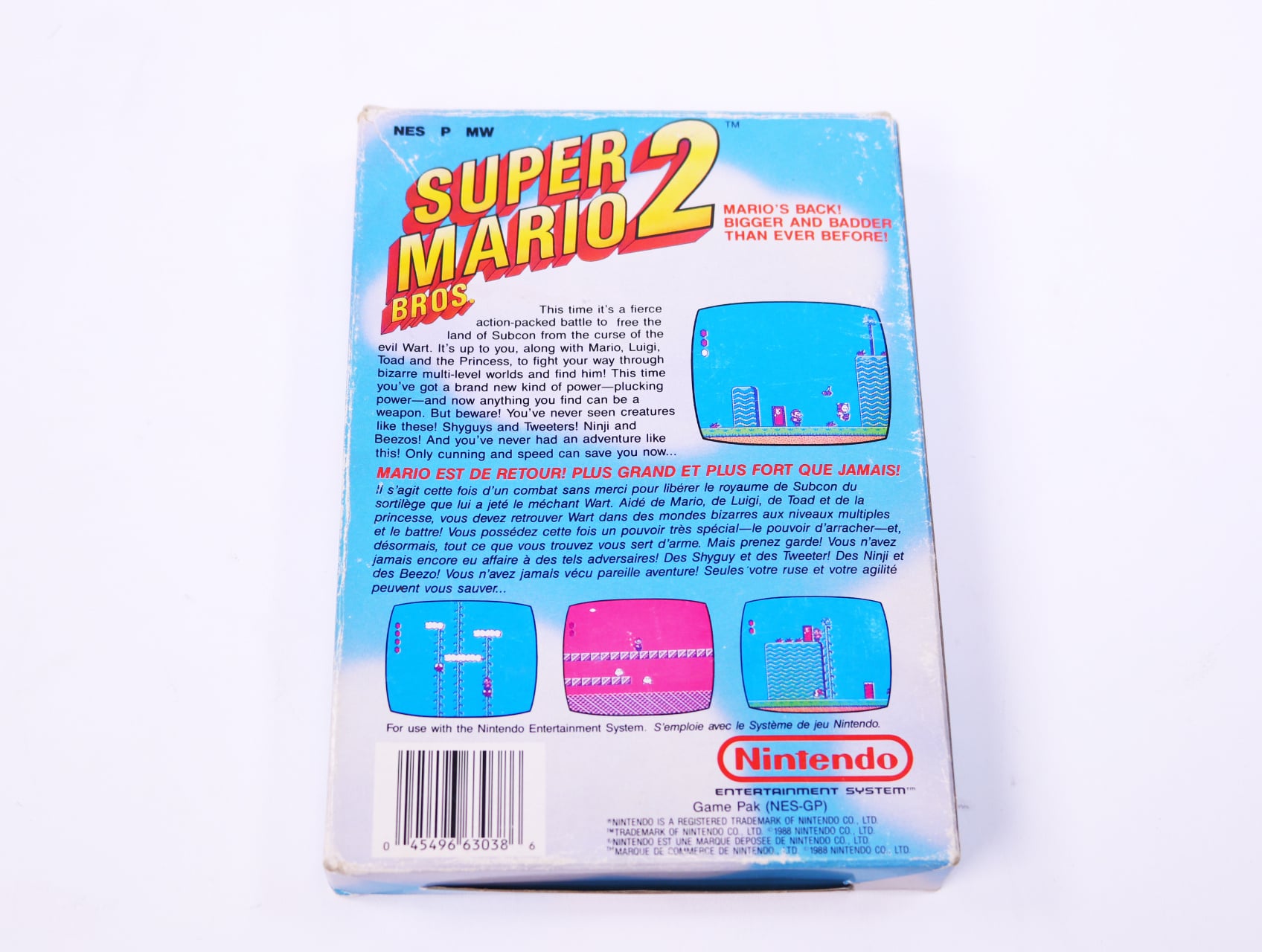 NES - Super Mario Bros 2 - Boxed - productfoto 4