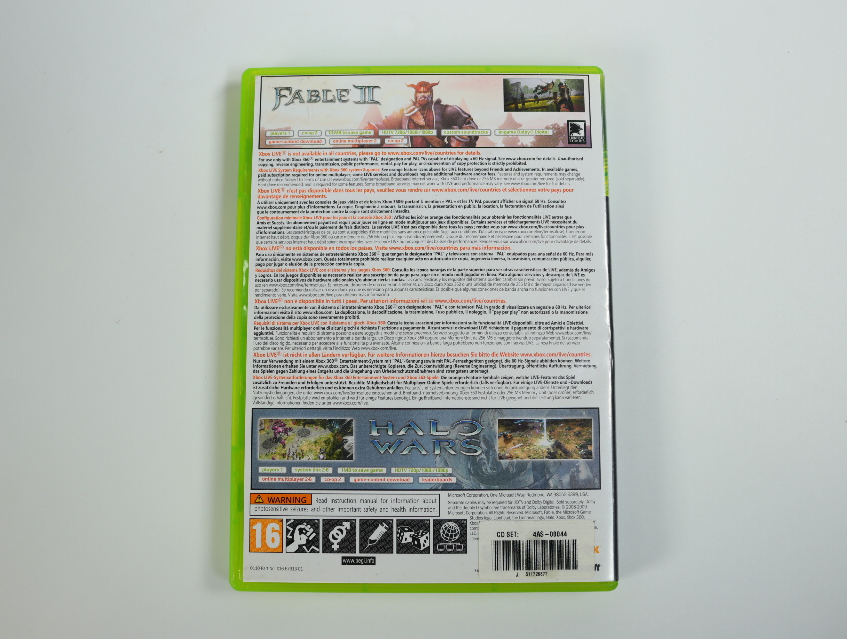 Xbox 360 - Fable II & Halo Wars [Classics] - productfoto 4