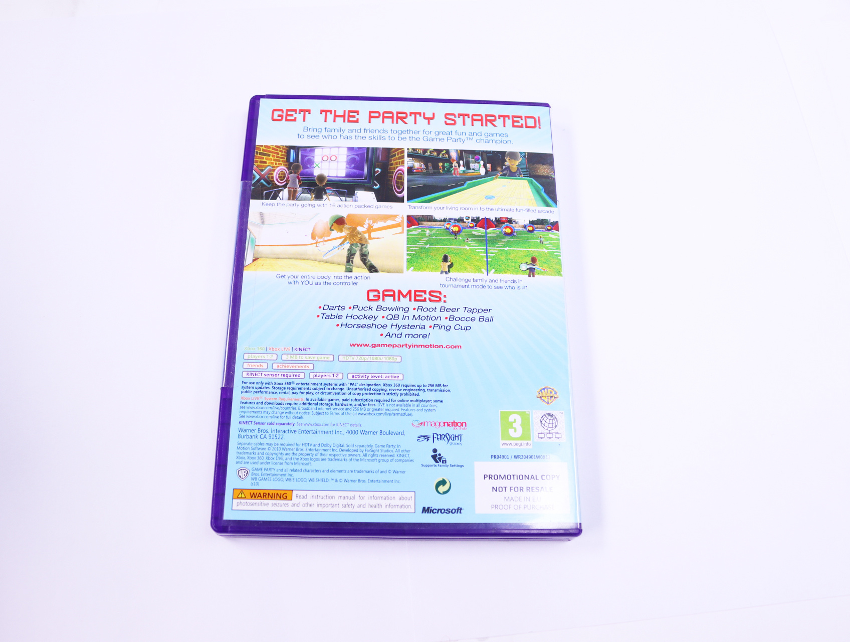 Xbox 360 - Game Party in Motion [Promotion] [No Manual] - productfoto 2