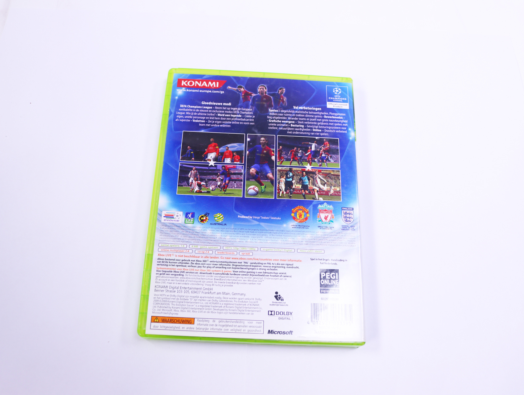 Xbox 360 - Pro Evolution Soccer 2009 - productfoto 2