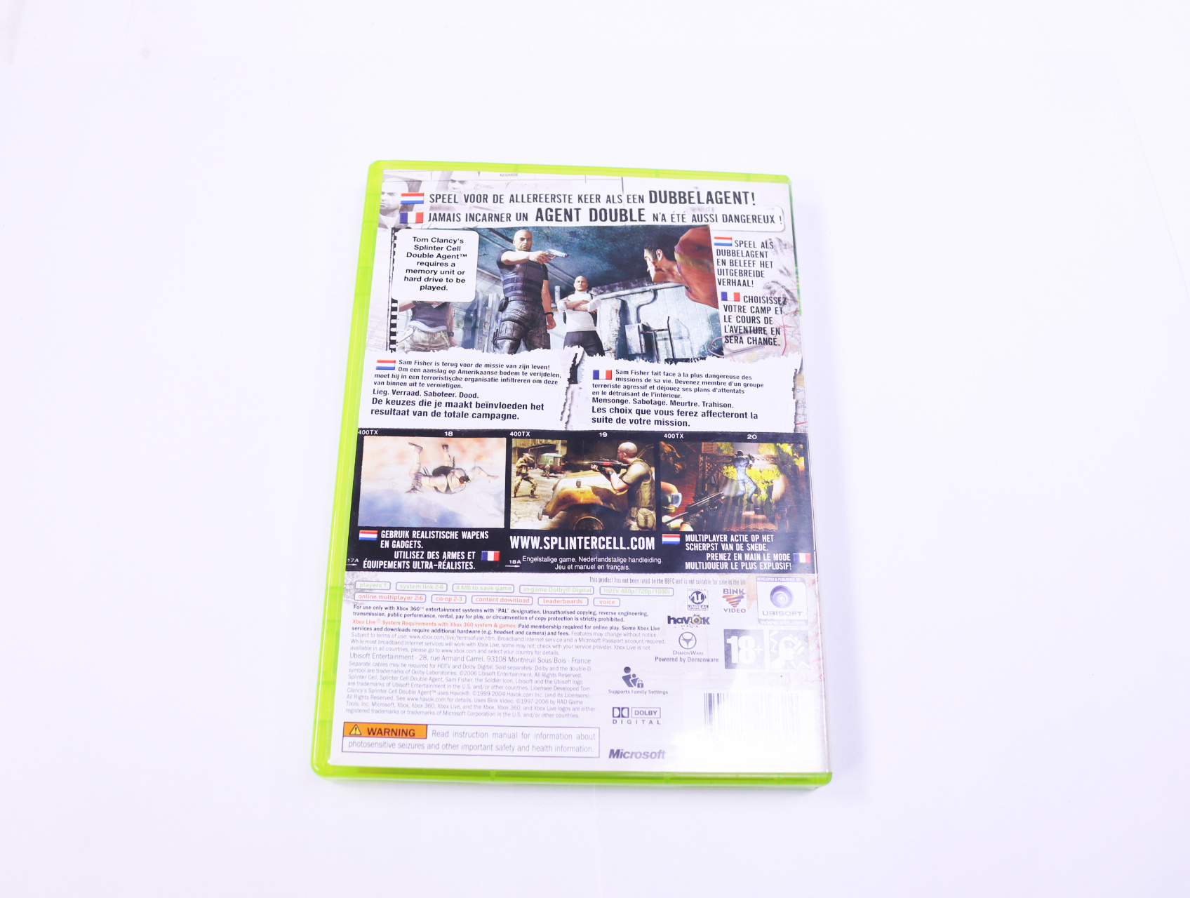 Xbox 360 - Tom Clancy's Splinter Cell: Double Agent - productfoto 2