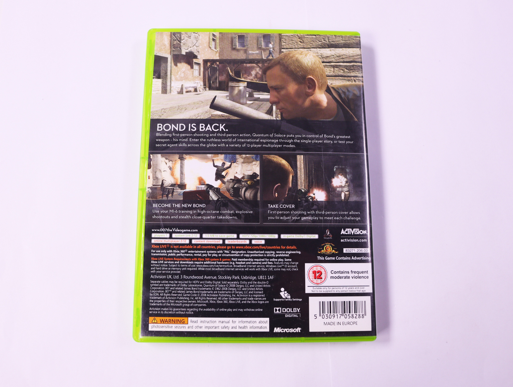 Xbox 360 - Quantum of Solace - productfoto 2
