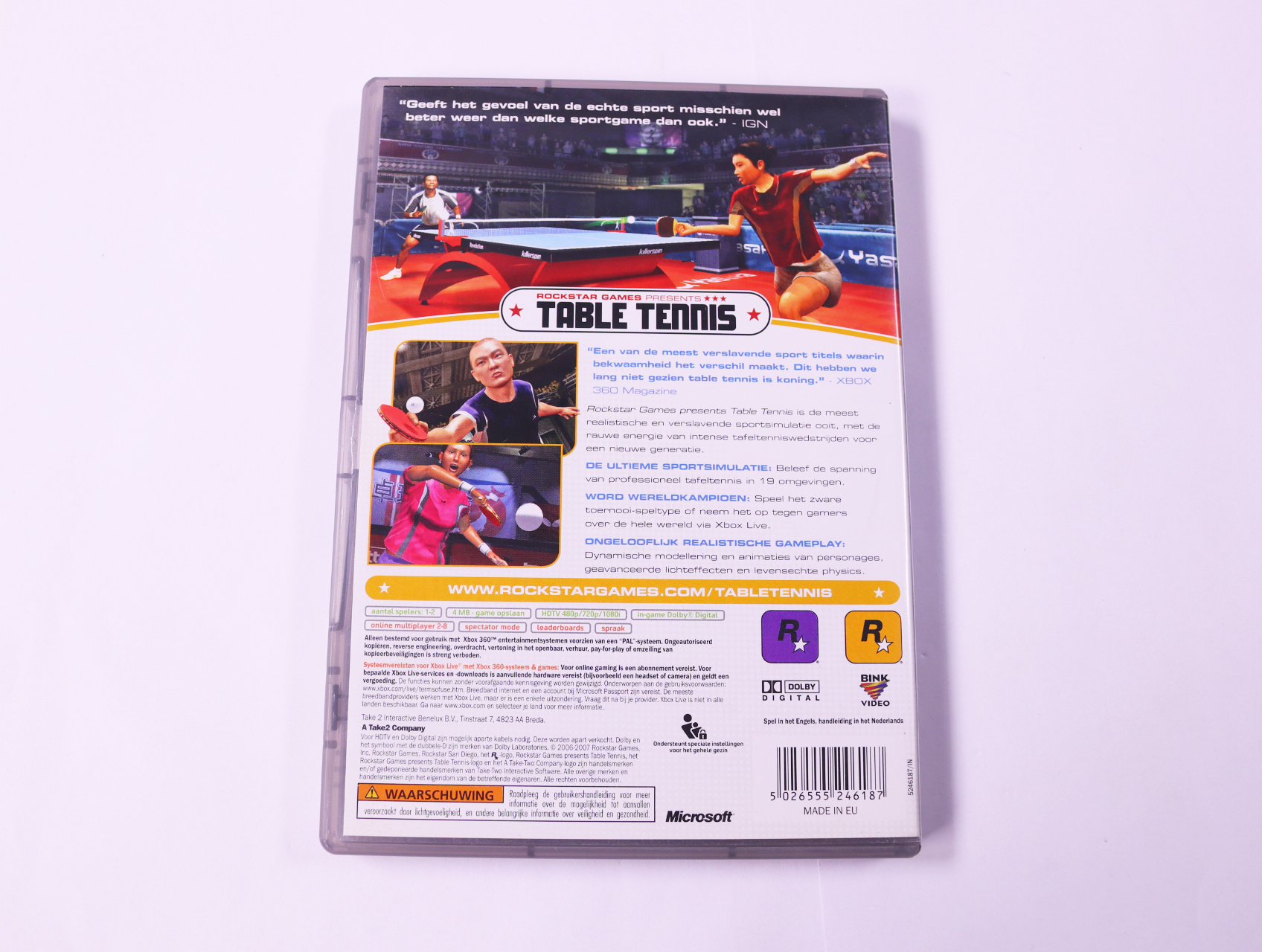 Xbox 360 - Rockstar Games Presents Table Tennis [Classics] - productfoto 2