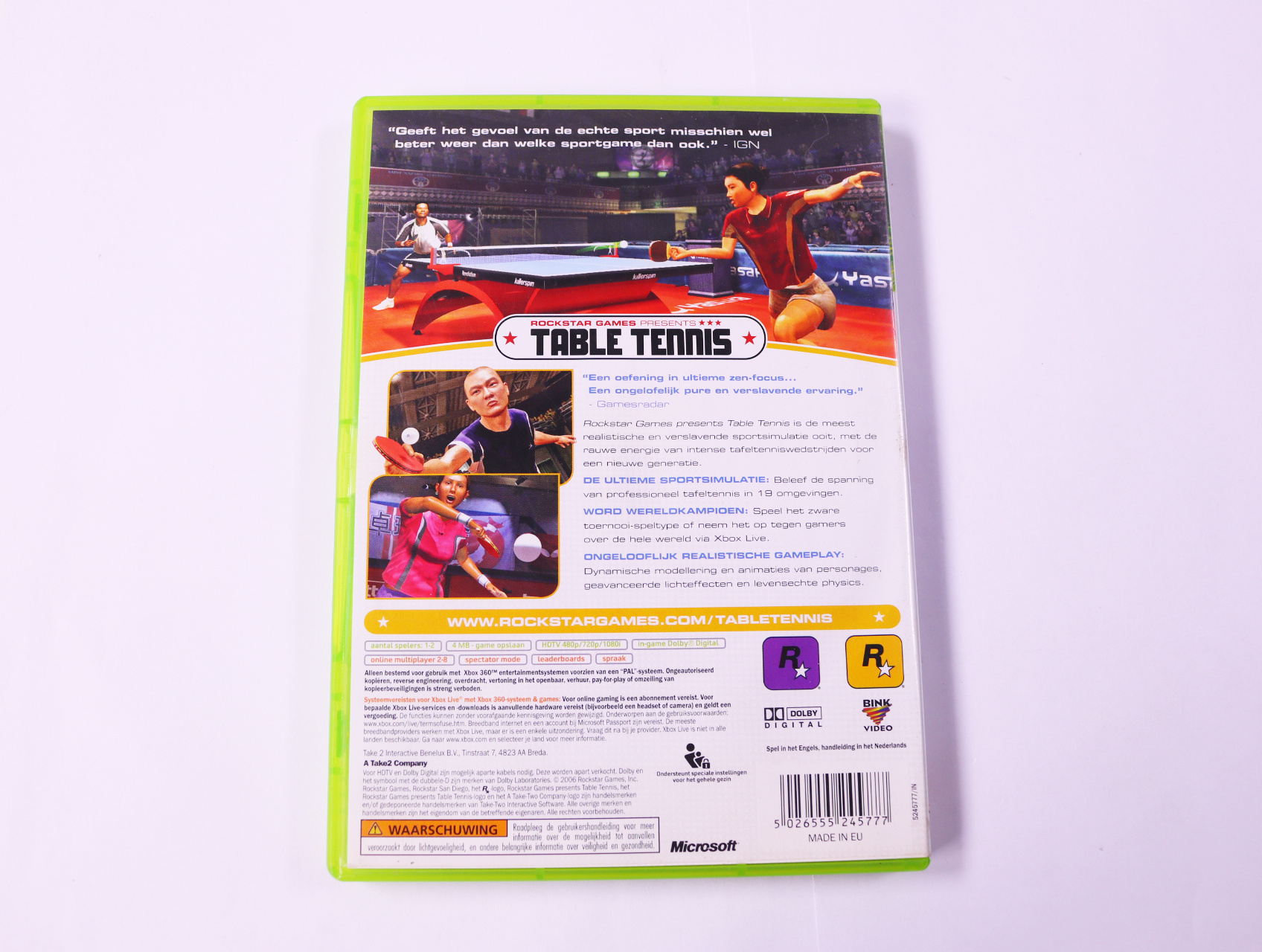 Xbox 360 - Rockstar Games Presents Table Tennis - productfoto 2