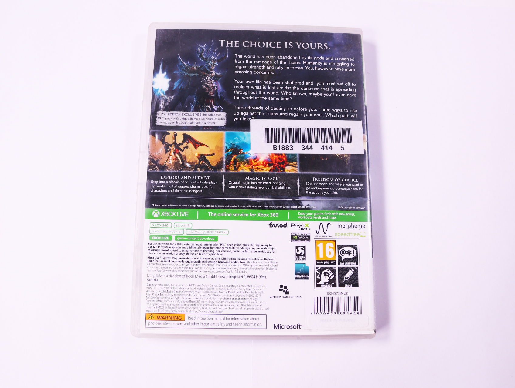 Xbox 360 - Risen 3: Titan Lords - productfoto 2