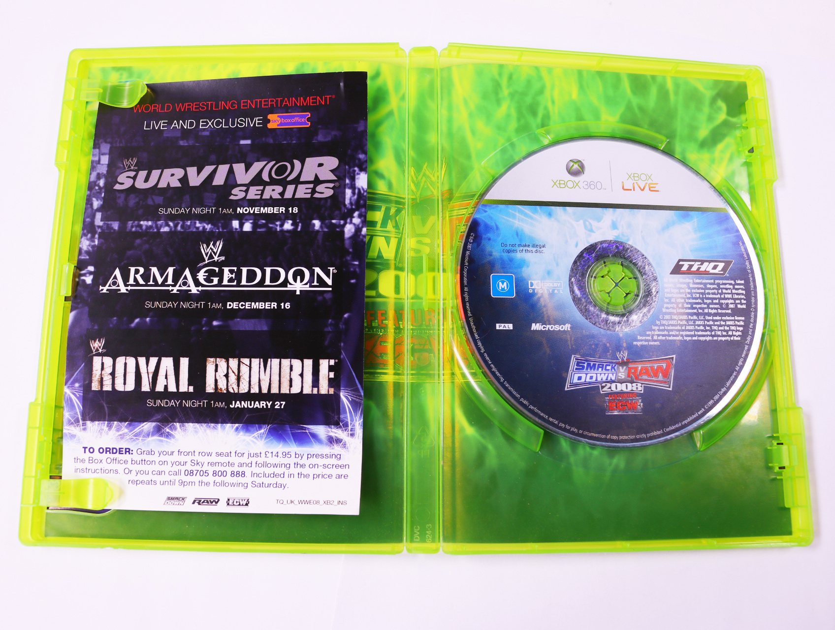 Xbox 360 - Smackdown vs. Raw 2008 - productfoto 3