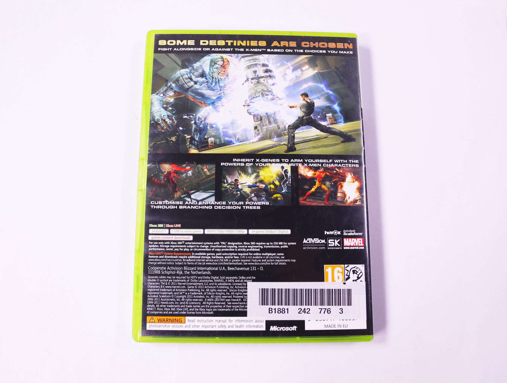 Xbox 360 - X-Men Destiny - productfoto 2