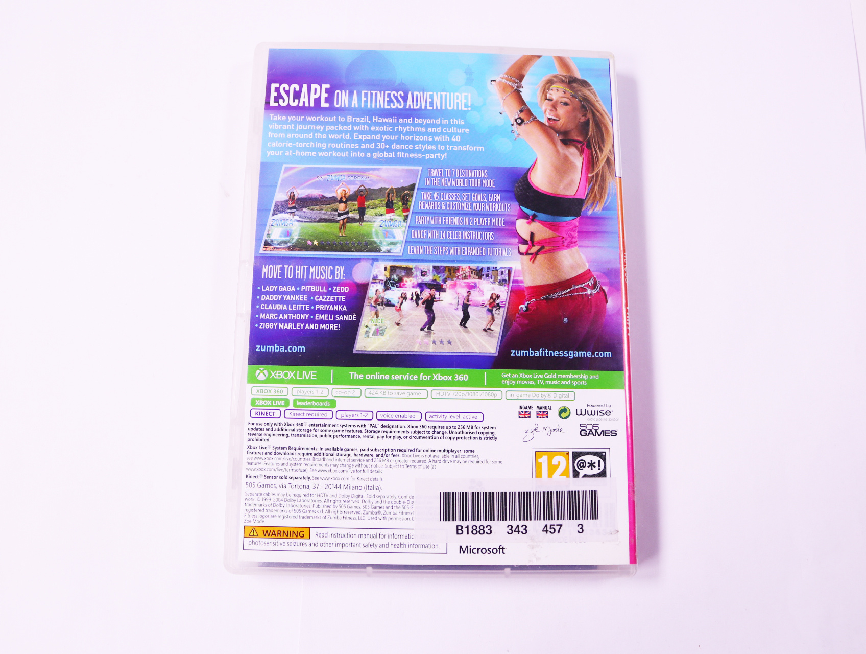 Xbox 360 - Zumba Fitness World Party - Zoë Mode - productfoto 2
