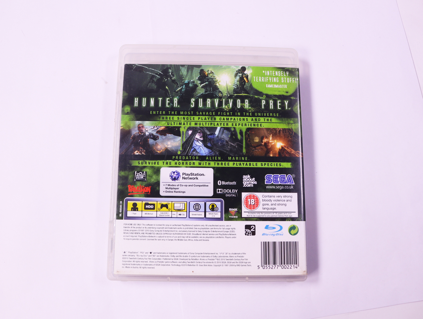 PlayStation 3 - Aliens vs. Predator - productfoto 2