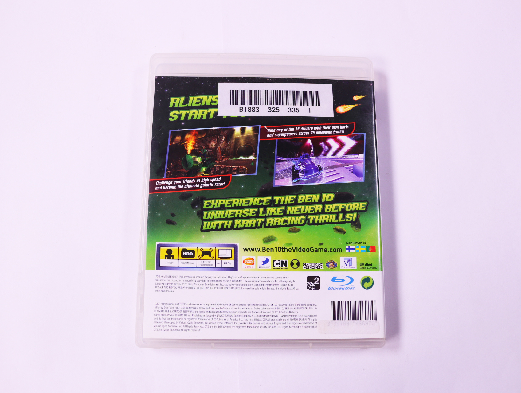 Playstation 3 - Ben 10 Galactic Racing - productfoto 2