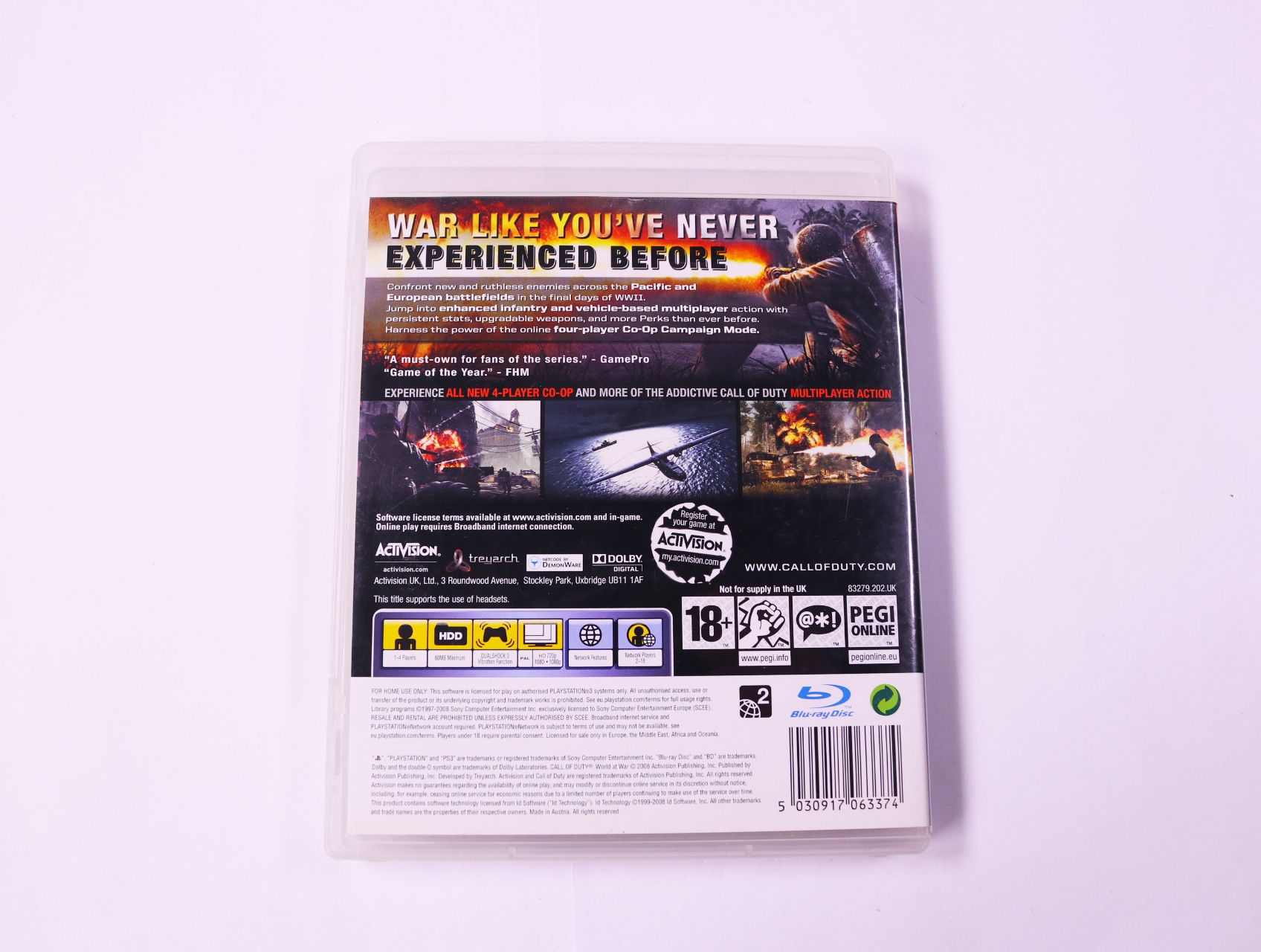 Playstation 3 - Call of Duty: World at War - productfoto 2