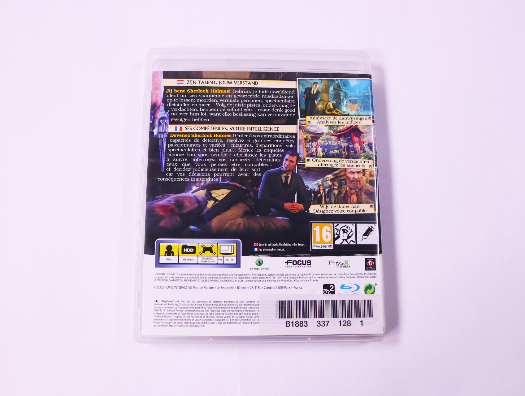 PlayStation 3 - Sherlock Holmes: Crimes & Punishments - productfoto 3
