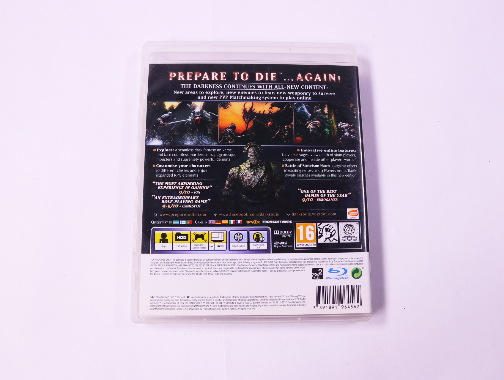 Playstation 3 - Dark Souls: Prepare to Die Edition - productfoto 2