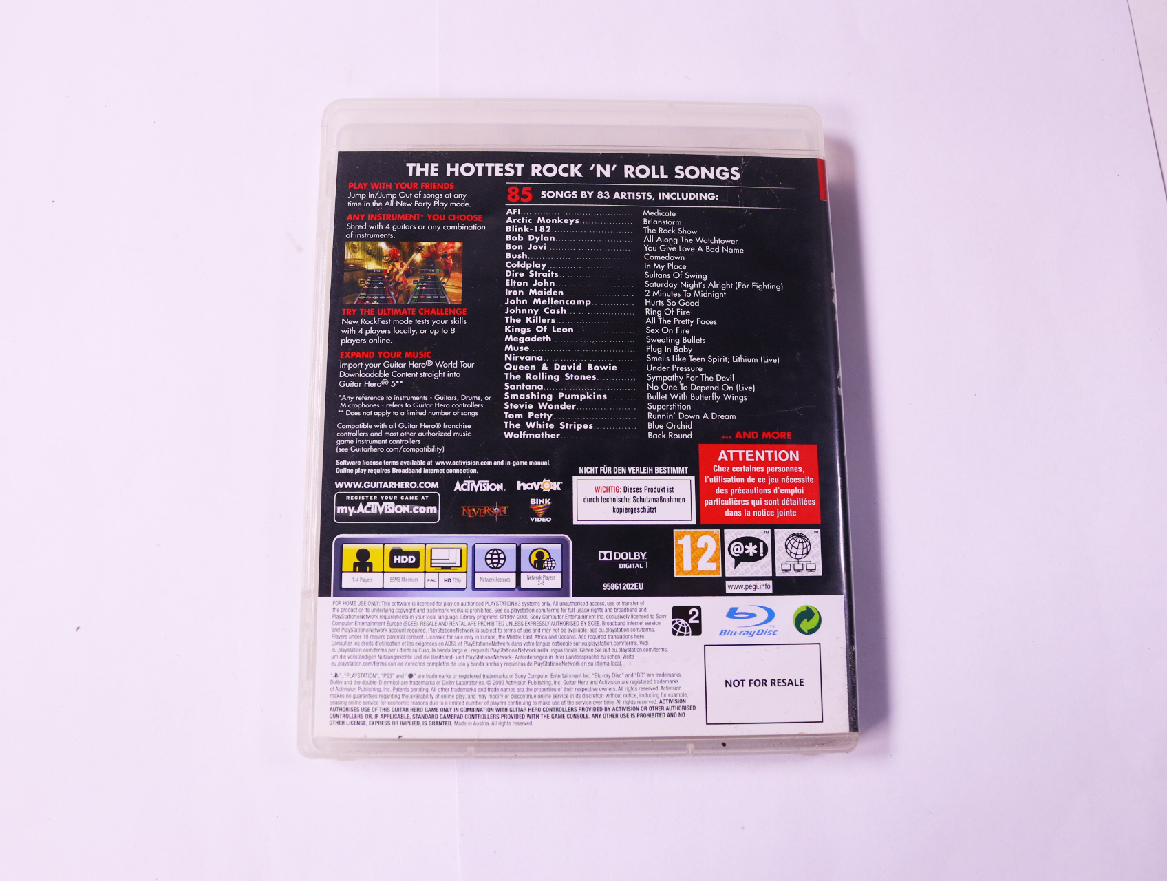 Playstation 3 - Guitar Hero 5 - productfoto 2