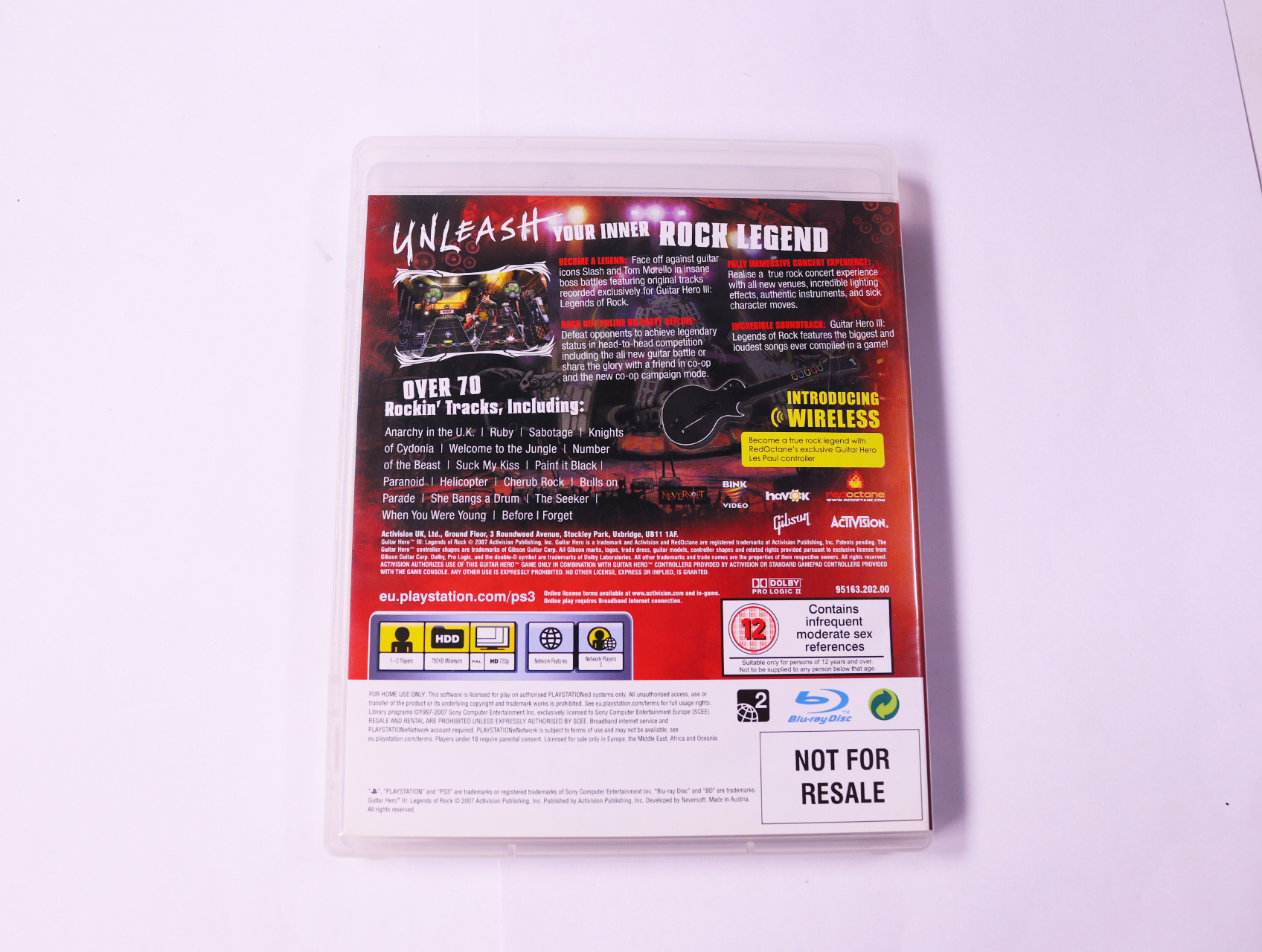 Playstation 3 - Guitar Hero III: Legends of Rock - productfoto 2