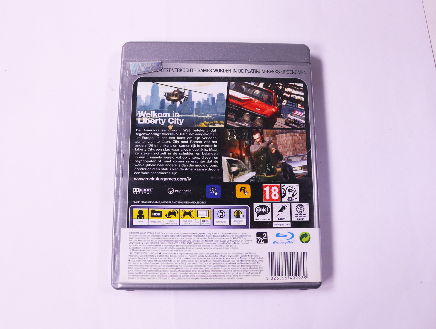 Playstation 3 - Grand Theft Auto IV [Platinum] - productfoto 2