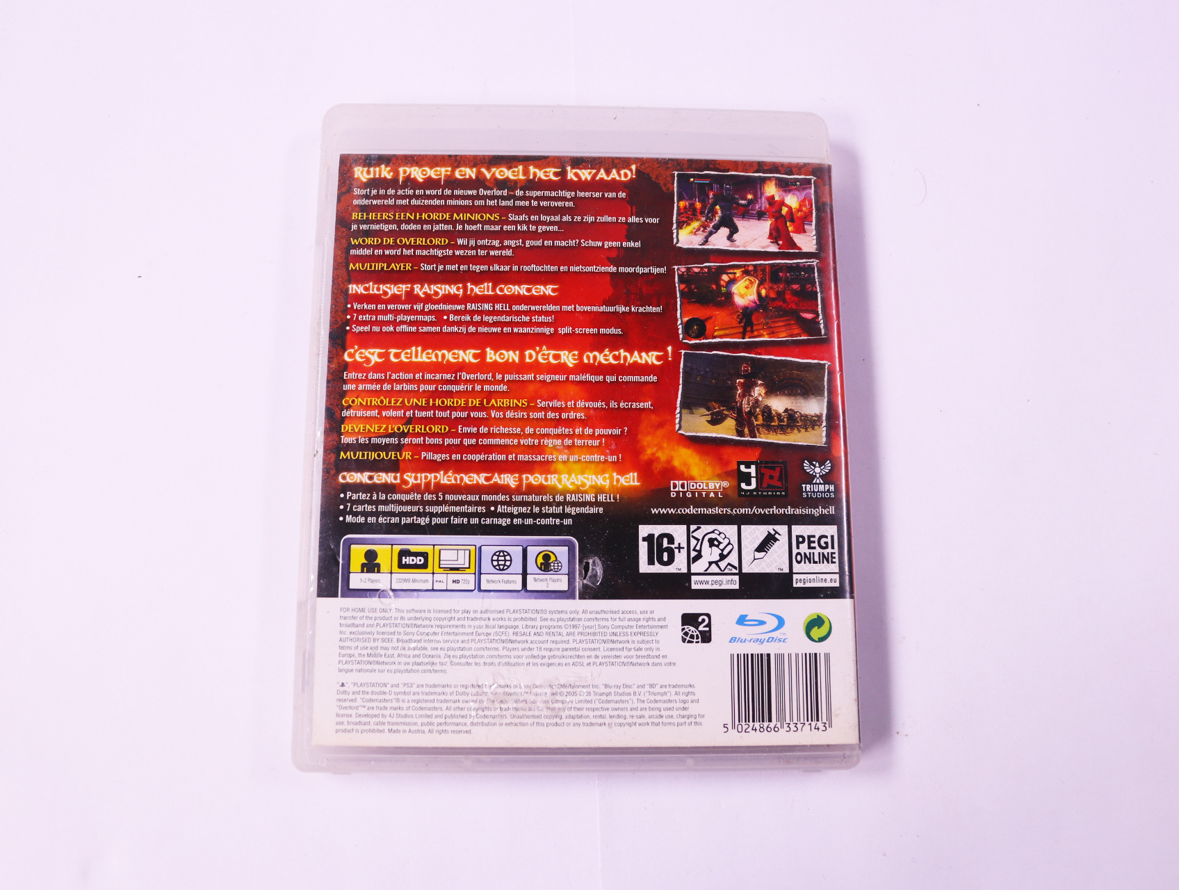 PlayStation 3 - Overlord Raising Hell [No Manual] - productfoto 2