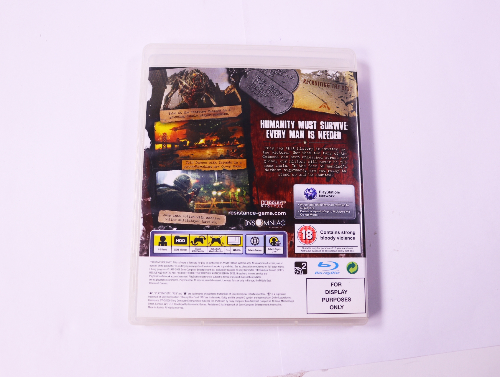 PlayStation 3 - Resistance 2 [Promo] - productfoto 2