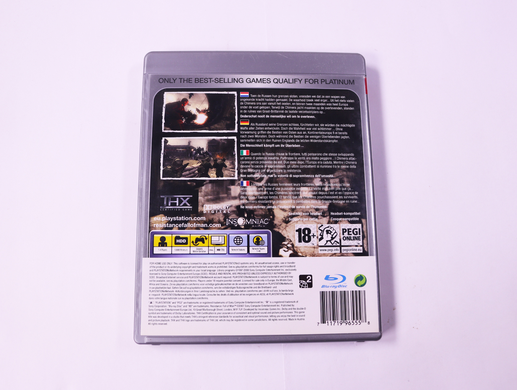 PlayStation 3 - Resistance Fall of Man [Platinum] - productfoto 2
