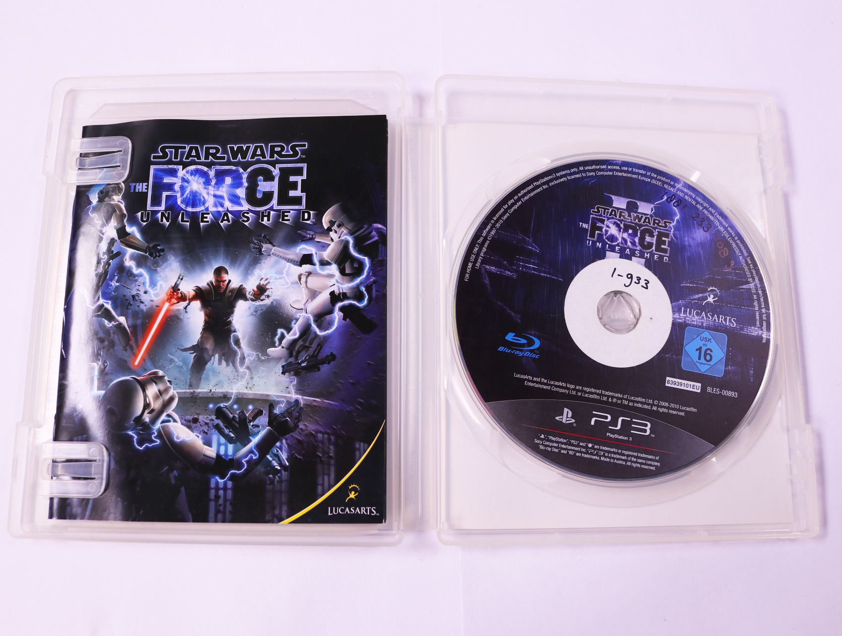 Playstation 3 - Star Wars: The Force Unleashed - productfoto 3