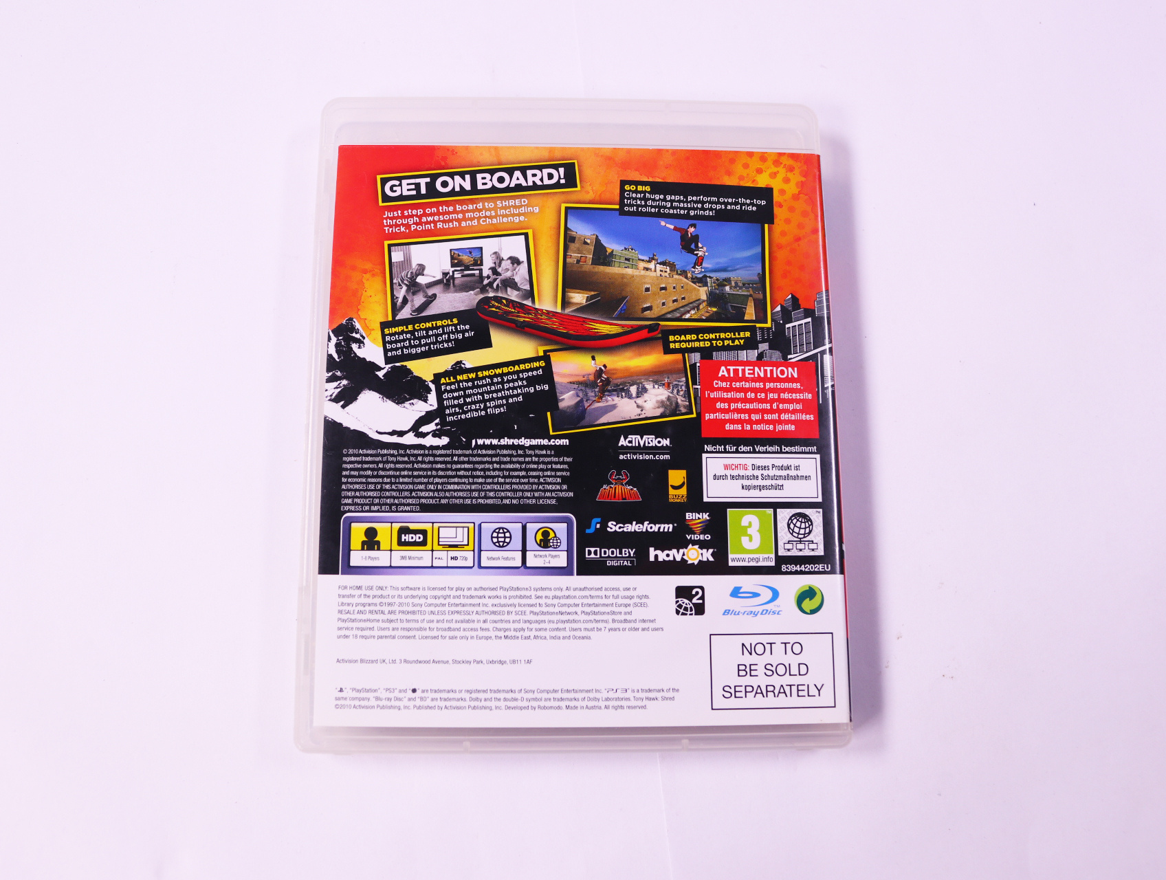PlayStation 3 - Tony Hawk: Shred - Robomodo - productfoto 2