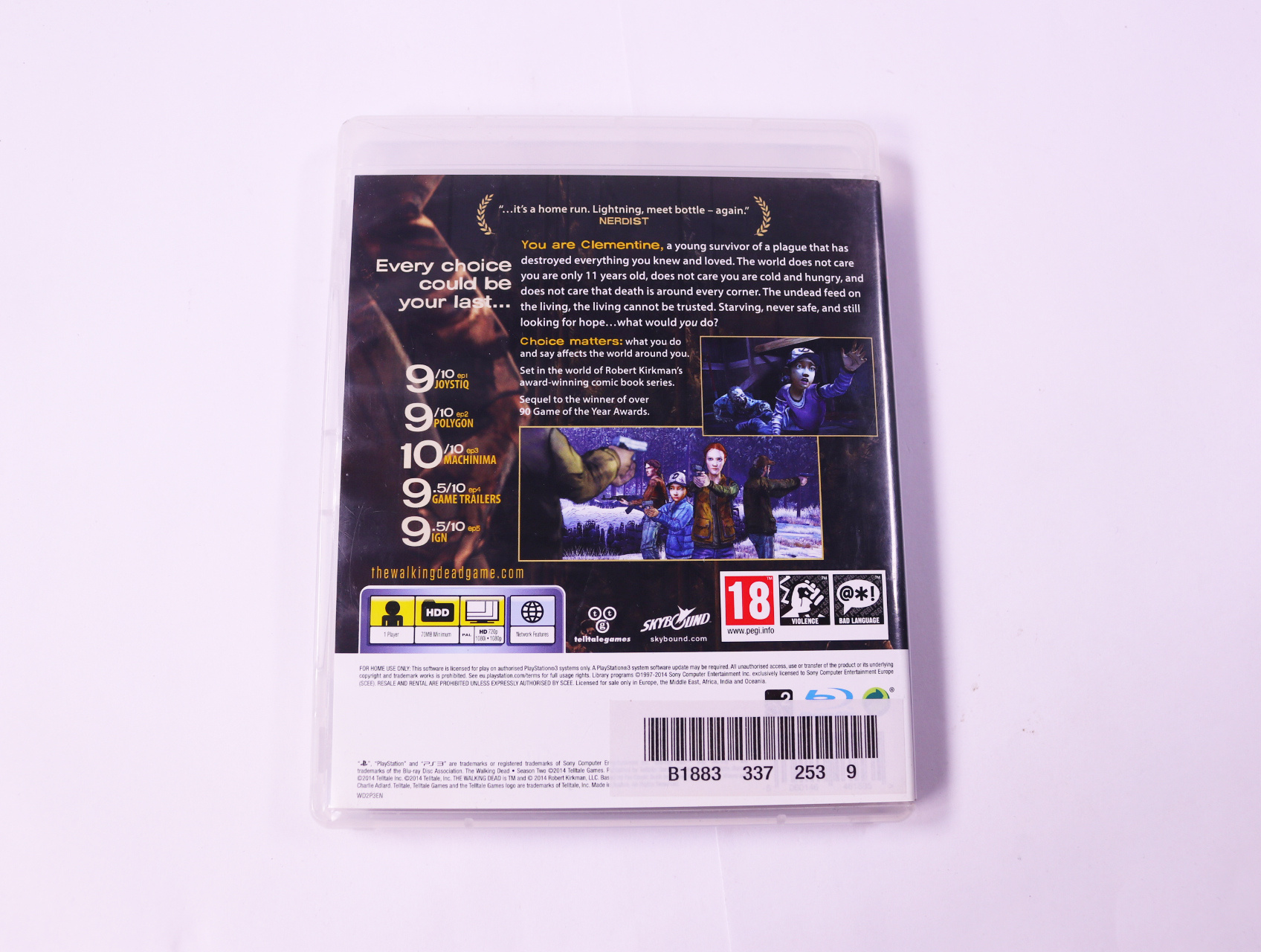 PlayStation 3 - The Walking Dead: Season Two - Telltale Games - productfoto 2