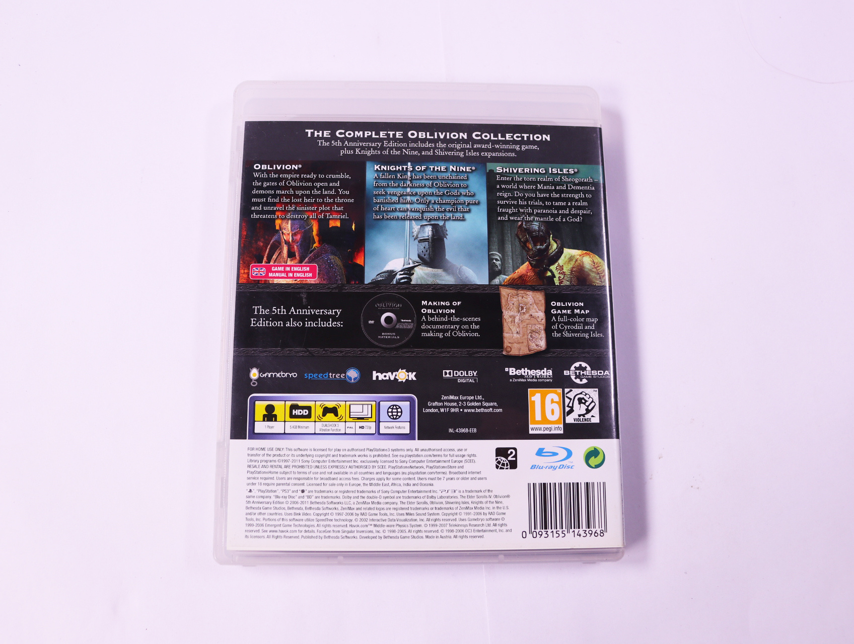 Playstation 3 - Elder Scrolls IV: Oblivion [5th Anniversary Edition] - productfoto 3