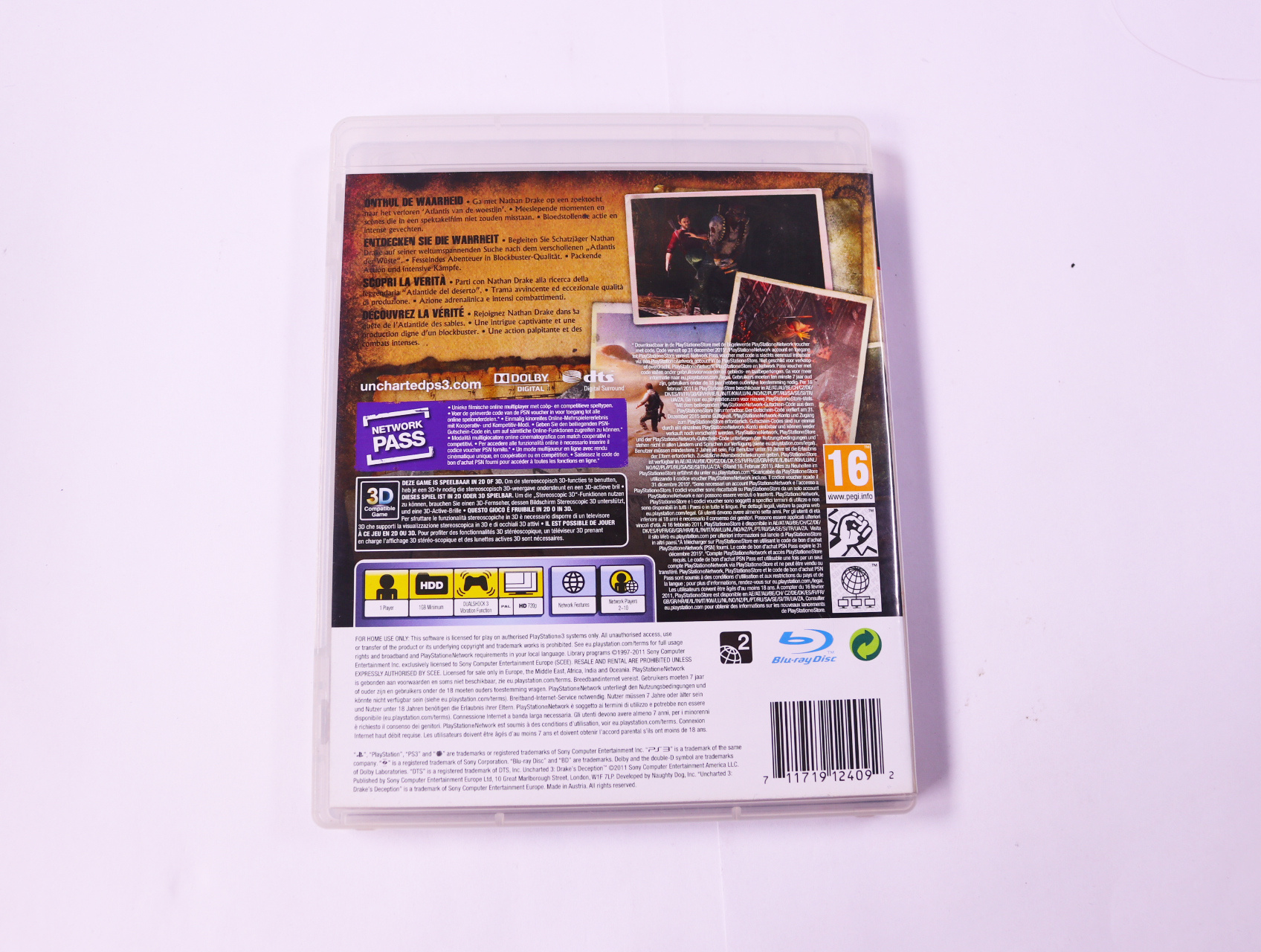 Playstation 3 - Uncharted 3: Drake's Deception - productfoto 2