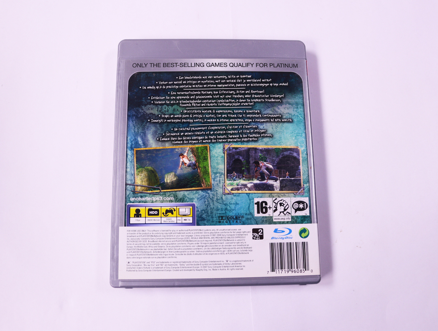 PlayStation 3 - Uncharted: Drake's Fortune [Platinum] - productfoto 2