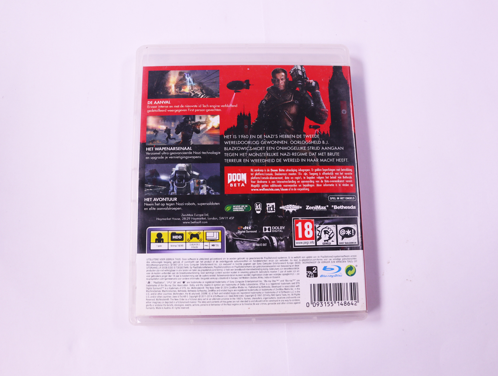 Playstation 3 - Wolfenstein: The New Order - Nieuw - productfoto 2