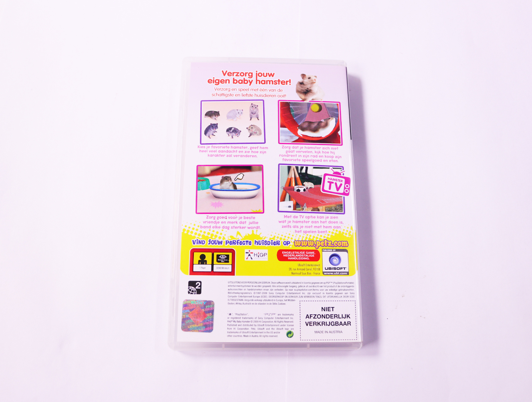 PSP - Petz My Baby Hamster - productfoto 3