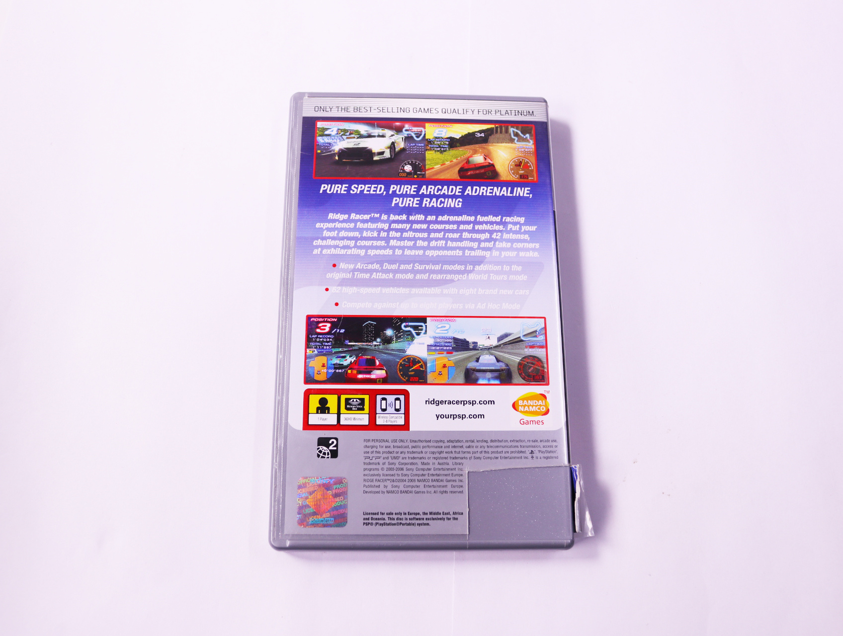 PSP - Ridge Racer 2 [Platinum] - productfoto 3