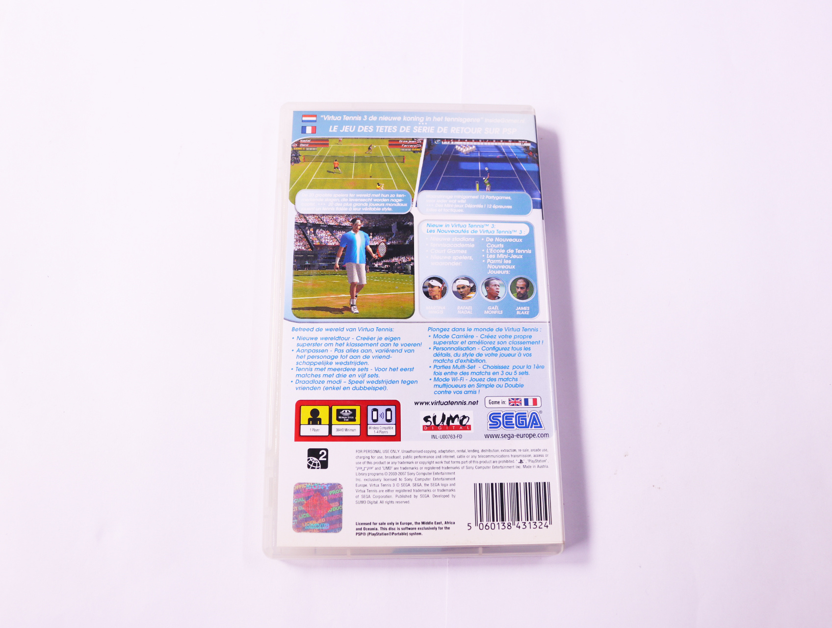 PSP - Virtua Tennis 3 - productfoto 3