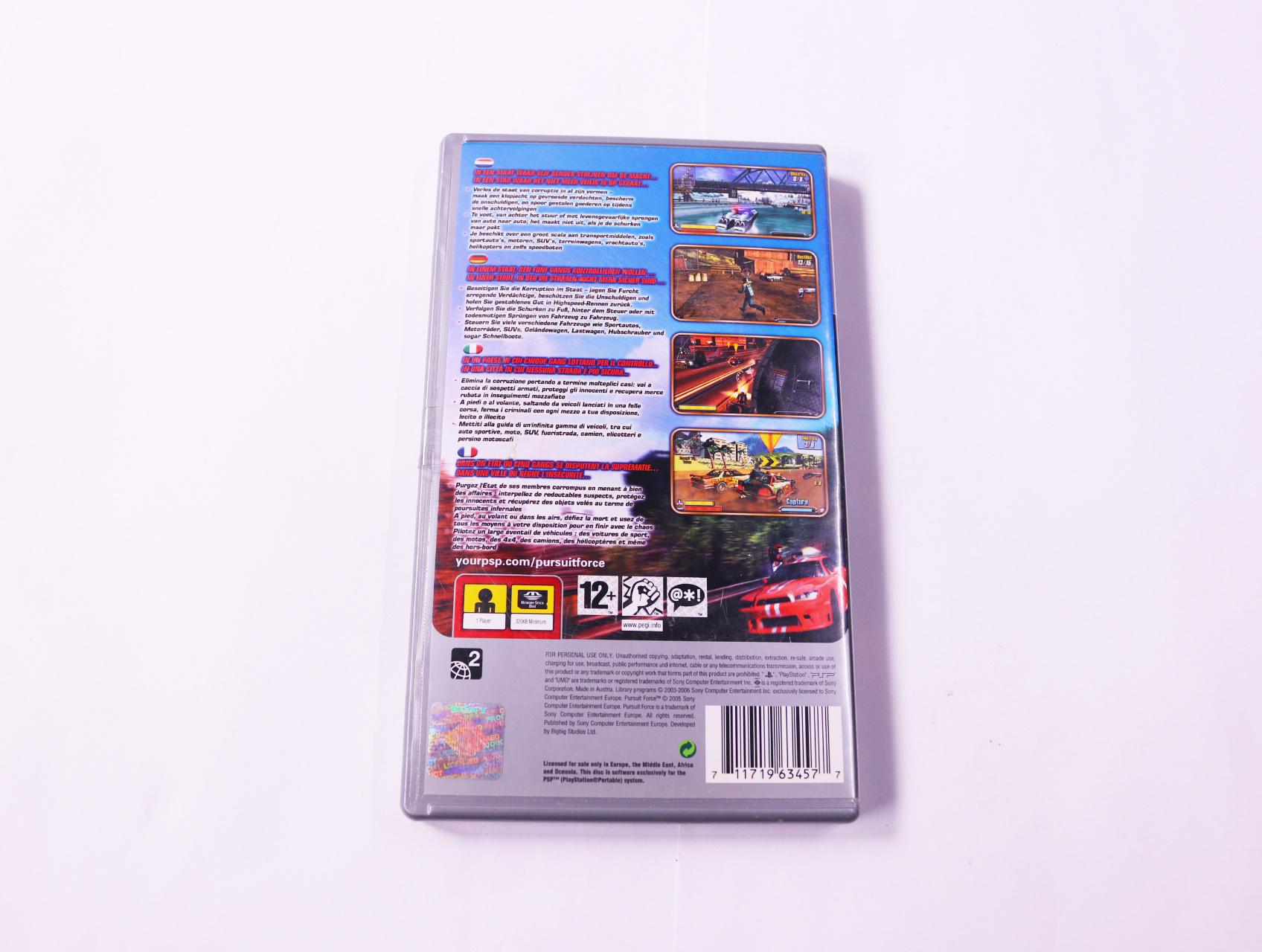 PSP - Pursuit Force [Platinum] - Bigbig Studios - productfoto 2