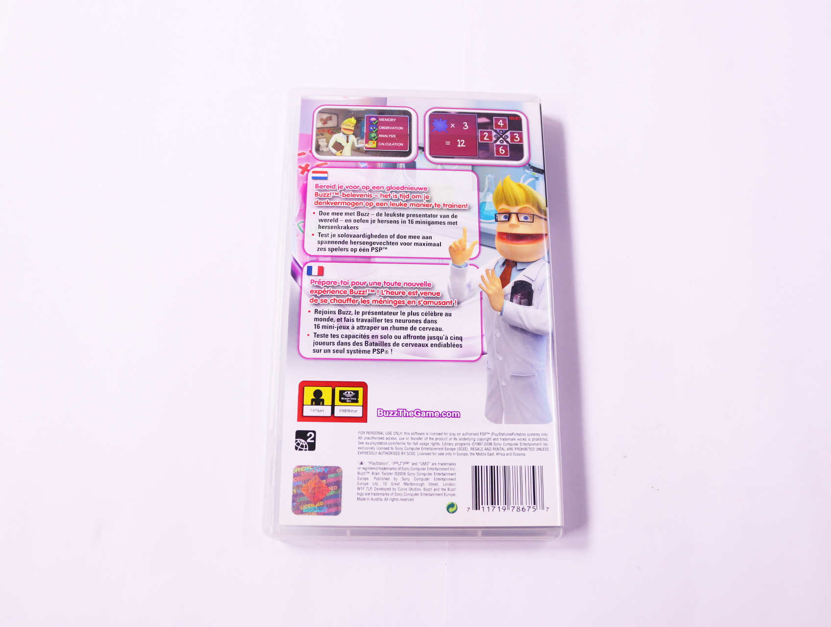 PSP - Buzz! Brain Twister - productfoto 2
