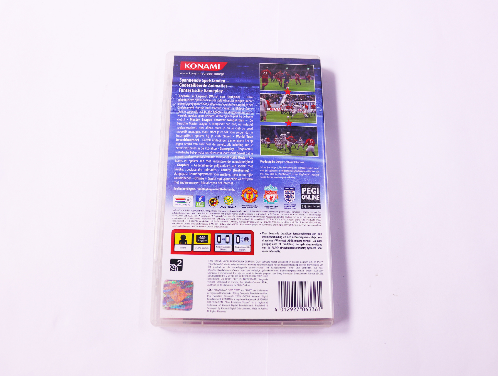 PSP - Pro Evolution Soccer 2009 - productfoto 2