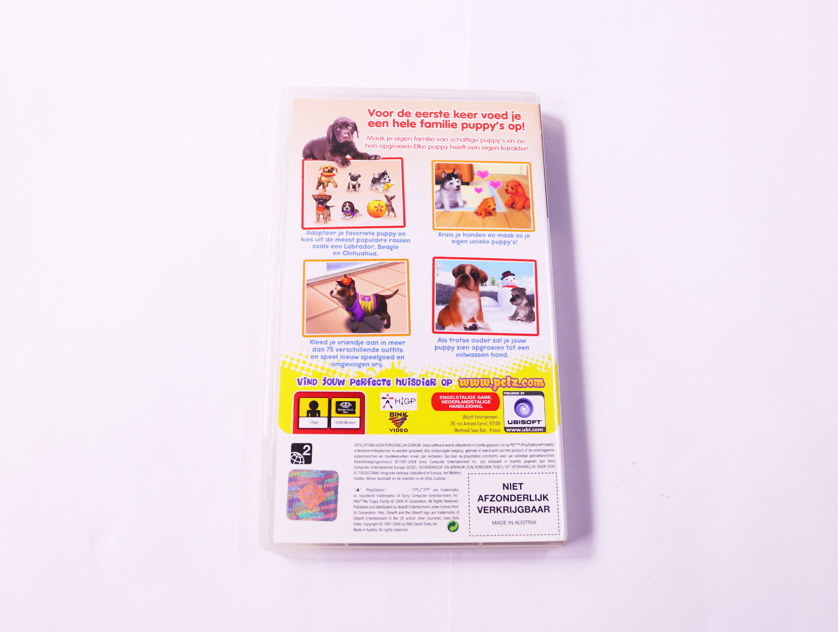 PSP - Petz: My Puppy Family - productfoto 2