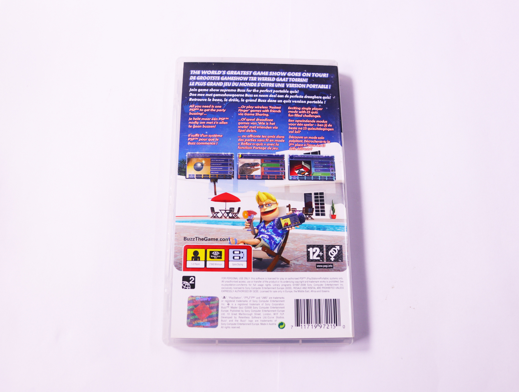 PSP - Buzz! Master Quiz - productfoto 2
