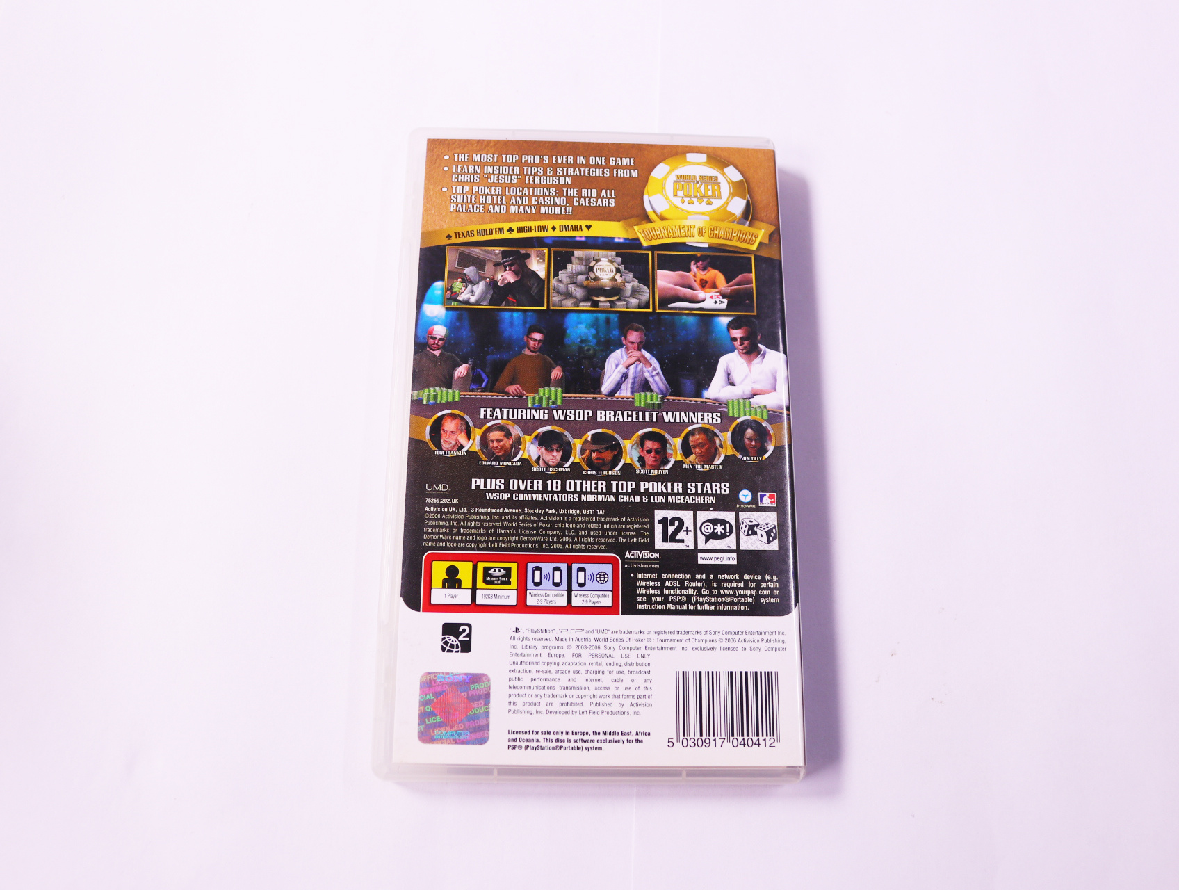 PSP - World Series of Poker: Tournament of Champions - productfoto 2