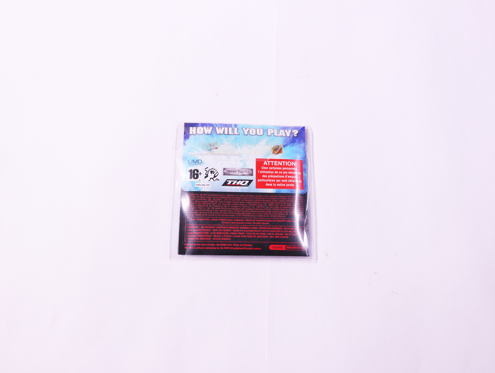 PSP - WWE Smackdown vs. Raw 2008 - productfoto 2