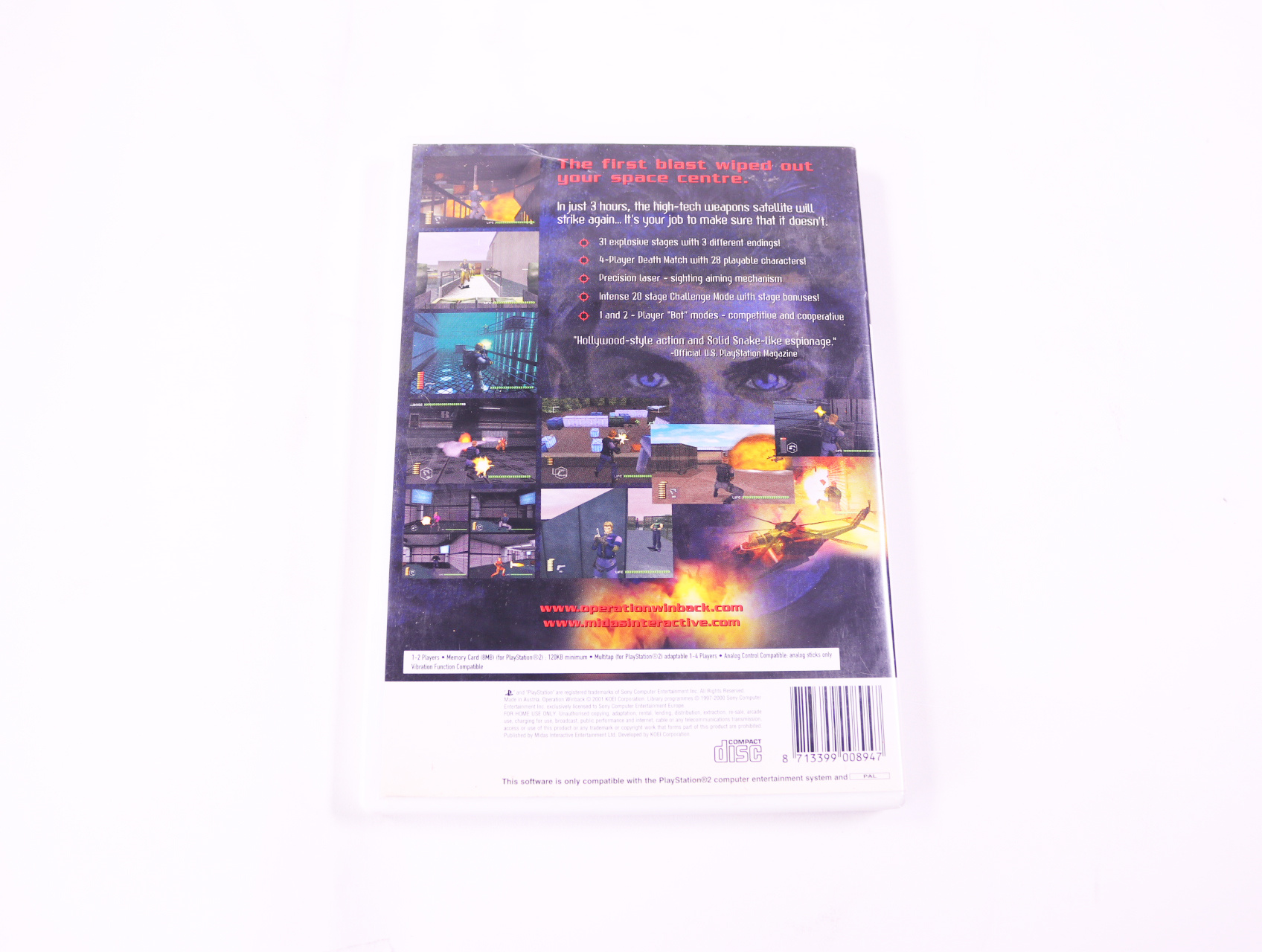 Playstation 2 - WinBack: Covert Operations - productfoto 2