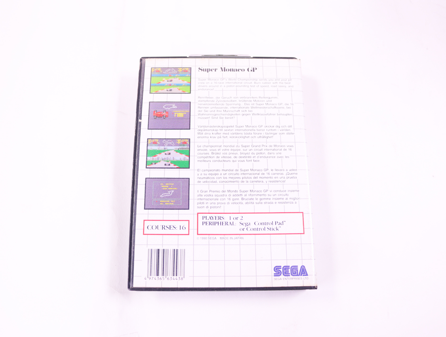 SEGA Master System - Super Monaco GP - productfoto 2