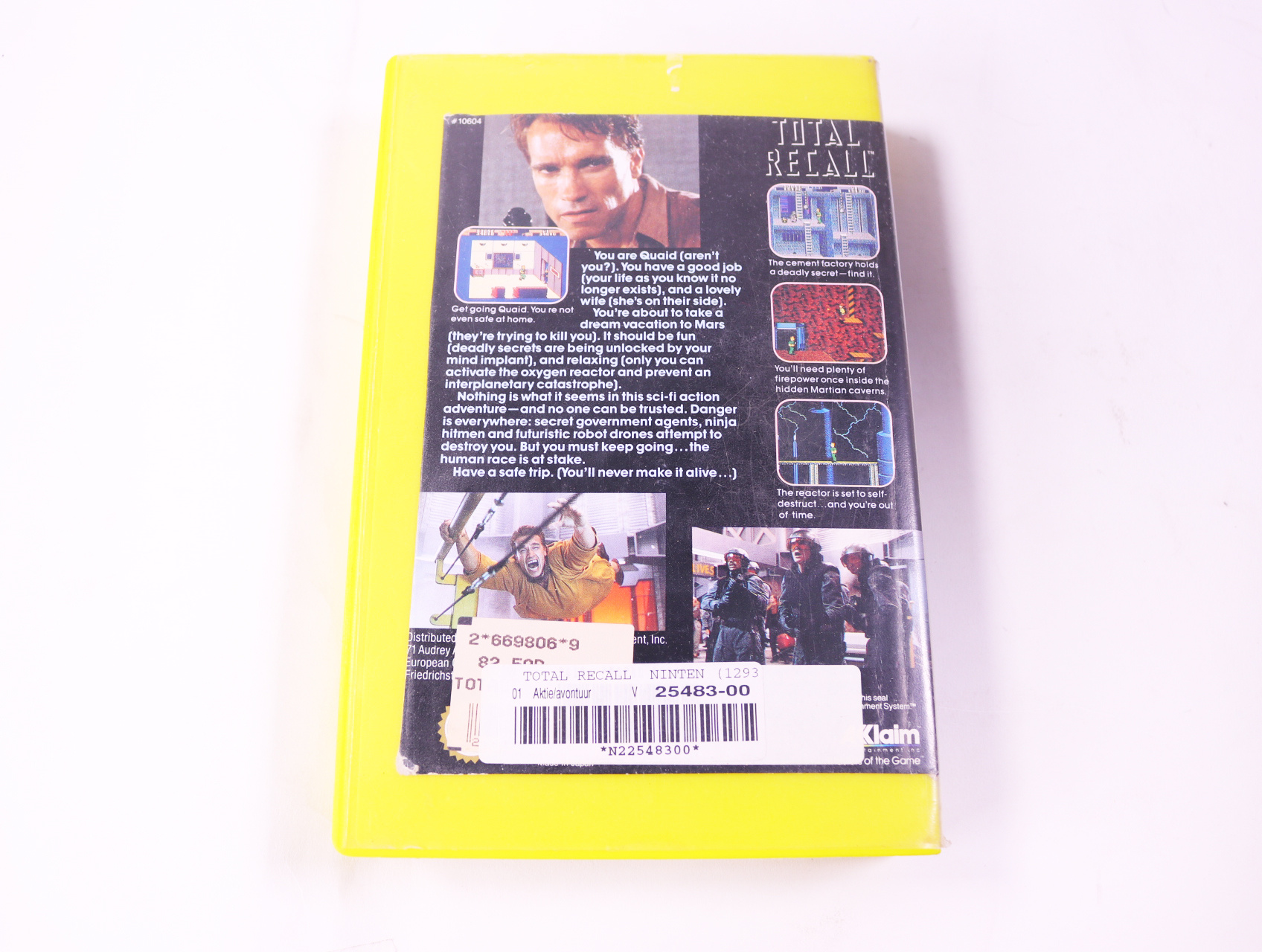 NES - Total Recall - Plastic Boxed - productfoto 3