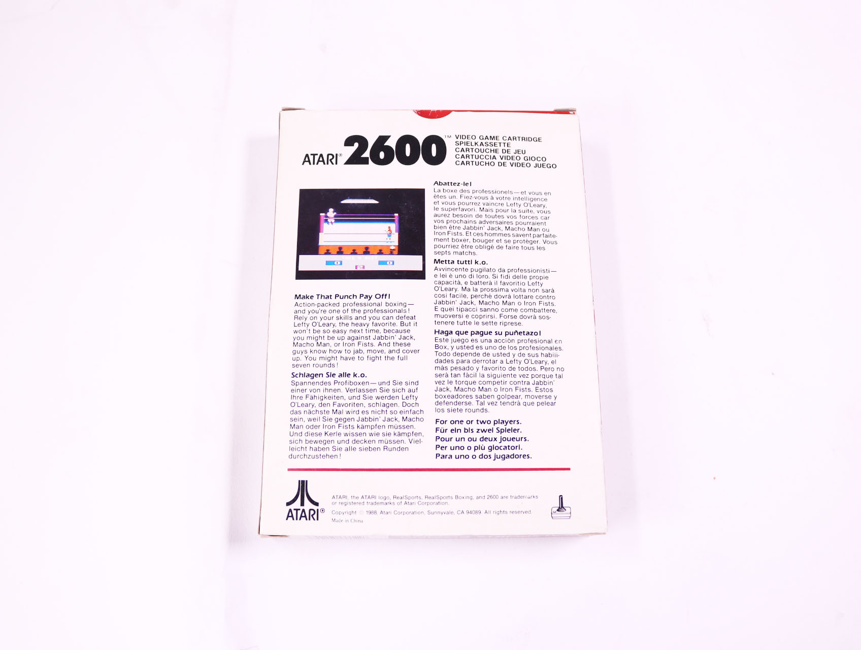 Atari 2600 - Boxing - Boxed CIB - productfoto 2