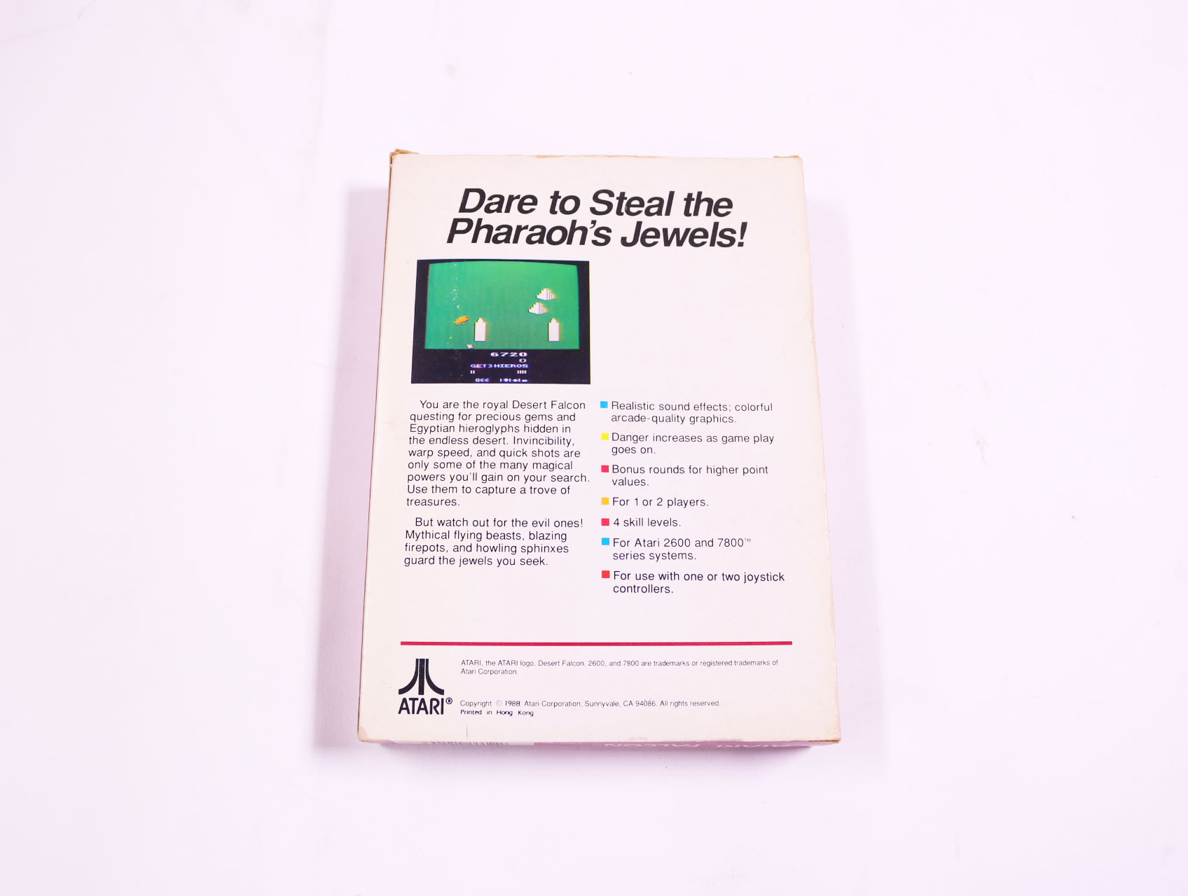 Atari 2600 - Desert Falcon - Boxed CIB - productfoto 3