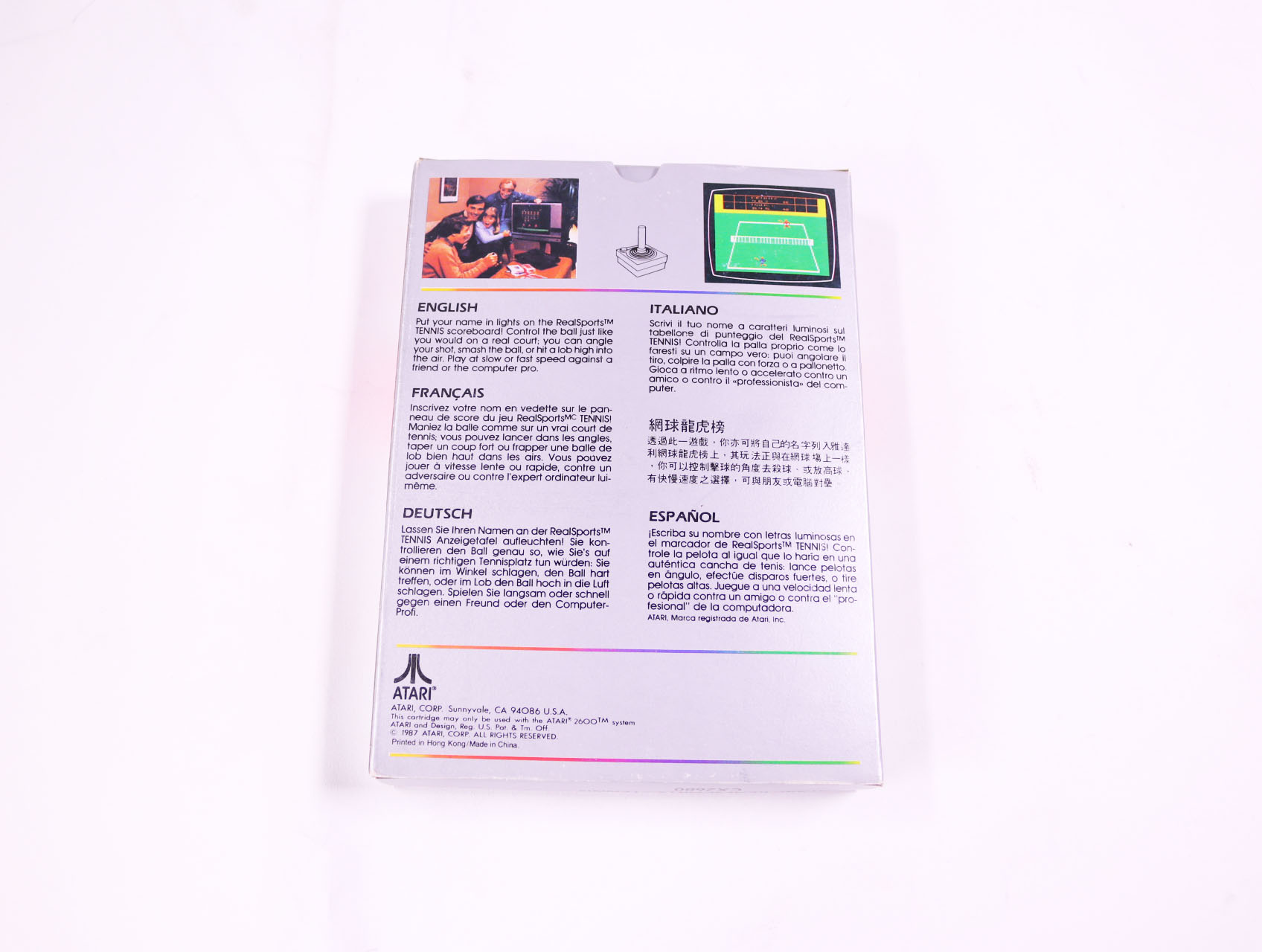 Atari 2600 - RealSports Tennis - Boxed CIB - productfoto 3